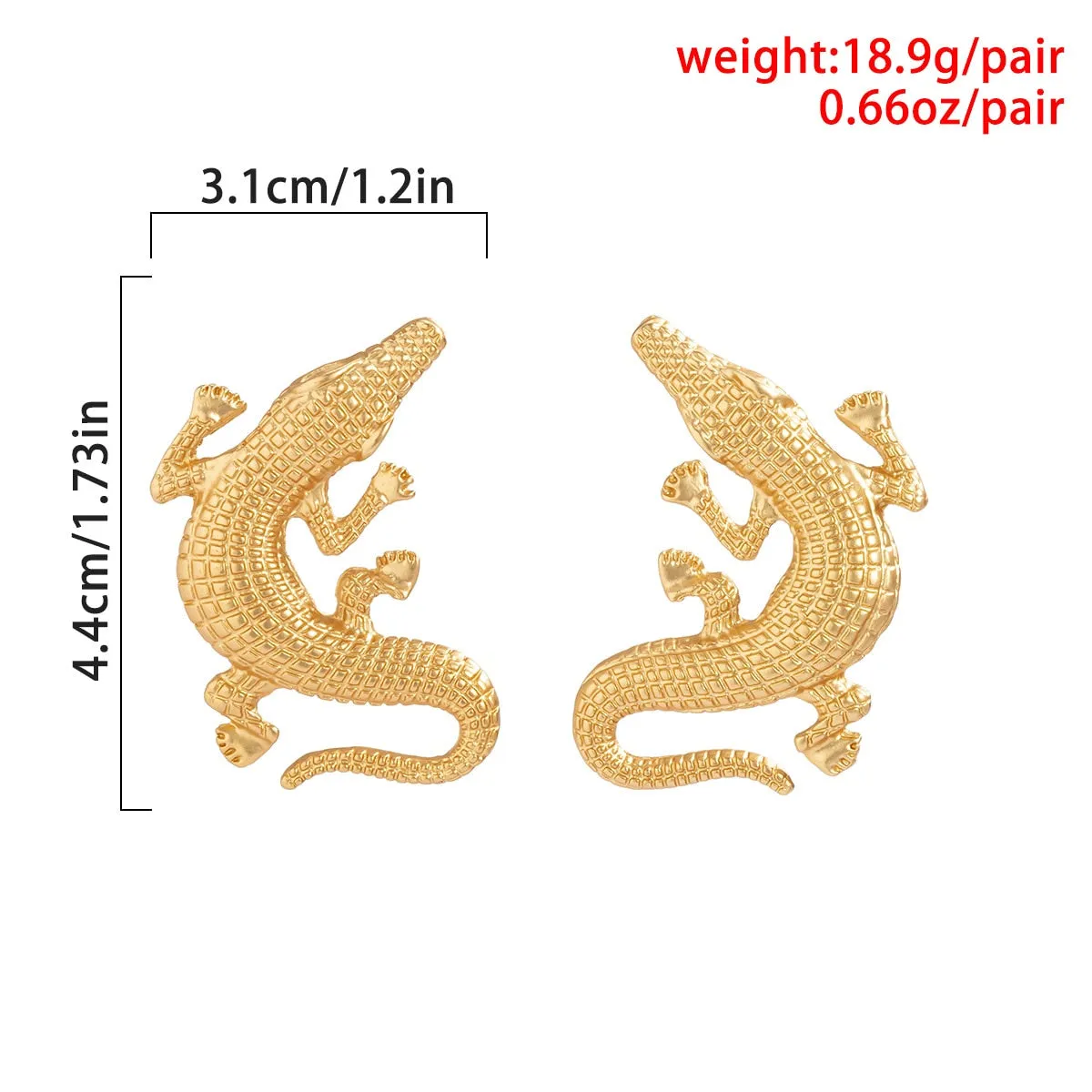 TEEK - Turnin Crocodile Earrings